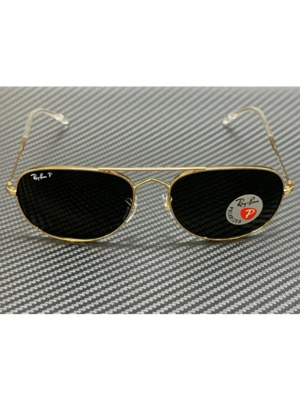 New Ray-Ban Men Arista Gold Sunglasses 60-17-145